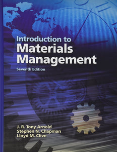 Introduction to Materials Management 7th Edition by J. R. Tony Arnold 9780131376700 (USED:GOOD; contains highlights/writing) *AVAILABLE FOR NEXT DAY PICK UP* *Z1