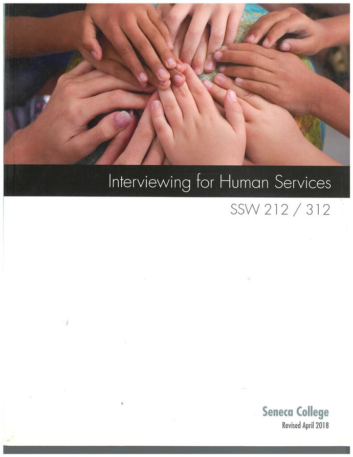 *PRE-ORDER, APPROX 4-6 BUSINESS DAYS, make on demand* Interviewing for Human Services (CUSTOM SENECA SSW212 SSW312) by Ivey 9780176784072 *110d
