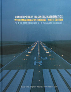 Contemporary Business Mathematics 9th Edition by S. A. Hummelbrunner 9780136118411 *AVAILABLE FOR NEXT DAY PICK UP* *Z42 [ZZ]