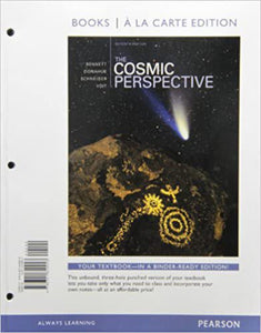 Cosmic Perspective 7th Edition by Jeffrey O. Bennett LOOSELEAF 9780321840943 (USED:GOOD) *AVAILABLE FOR NEXT DAY PICK UP* *Z44