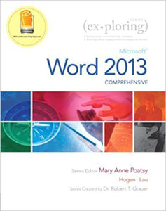 Exploring Microsoft Word 2013 Comprehensive by Mary Anne Paotsy 9780133412222 (USED:GOOD) *AVAILABLE FOR NEXT DAY PICK UP* *Z65 [ZZ]