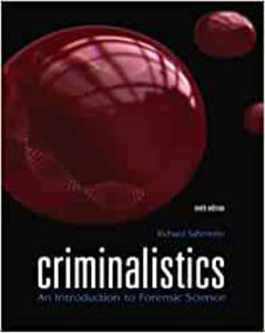 Criminalistics 10th by Richard Saferstein 9780135045206 (USED:GOOD; cover shows wear) *AVAILABLE FOR NEXT DAY PICK UP* *Z31 [ZZ]