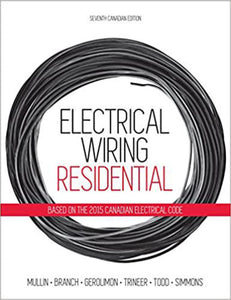 Electrical Wiring Residential 7th Edition book only by Ray C Mullin 9780176570453 (USED:GOOD;no prints) *AVAILABLE FOR NEXT DAY PICK UP* *Z246 [ZZ]