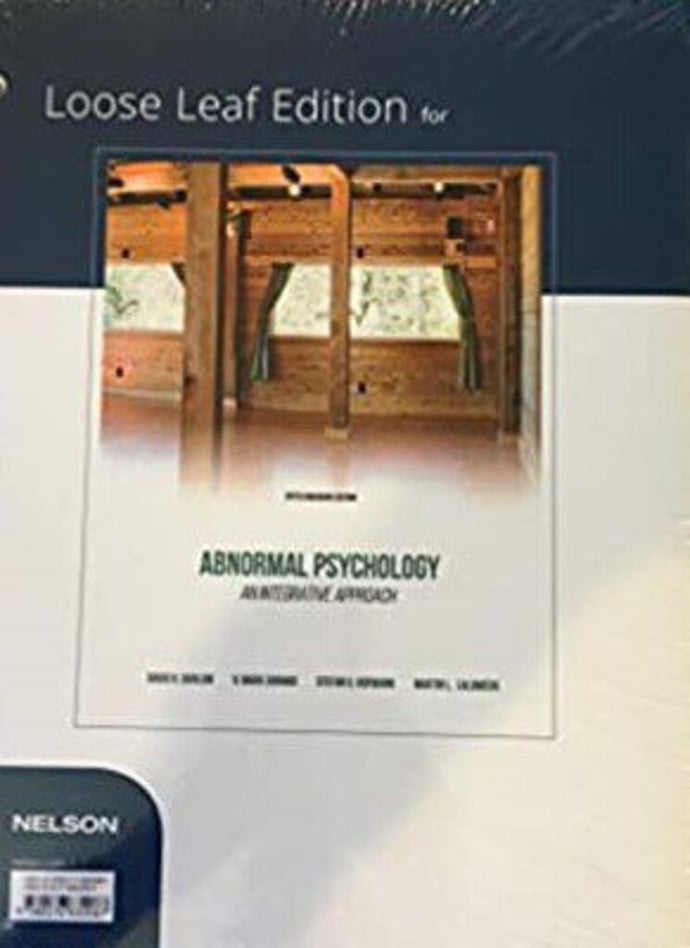 Abnormal Psychology 5th Edition Loose Leaf by David H. Barlow 9780176832087 (USED:GOOD) *AVAILABLE FOR NEXT DAY PICK UP* *Z113