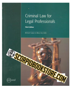 Criminal Law for Legal Professionals 3rd Edition by Michael Gulycz 9781772557565 *132b [ZZ]