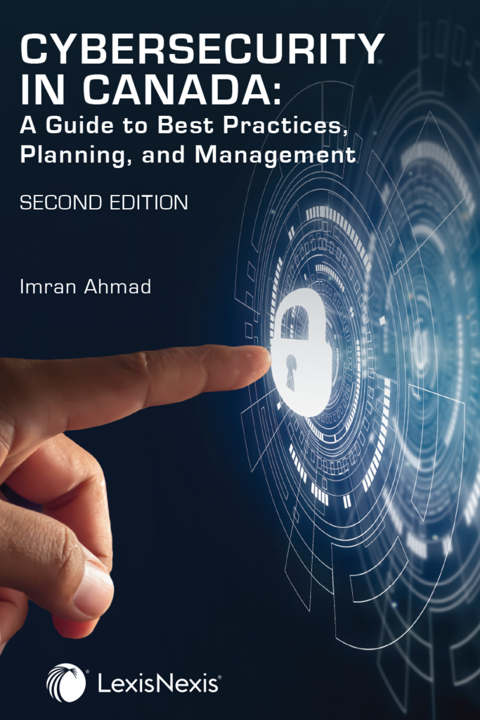 Cybersecurity in Canada 2nd Edition by Imran Ahmad 9780433499084 *82a