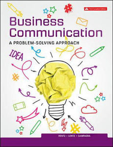 Business Communication A Problem Solving Approach by Kathryn Rentz 9781260339574 *124g [ZZ]