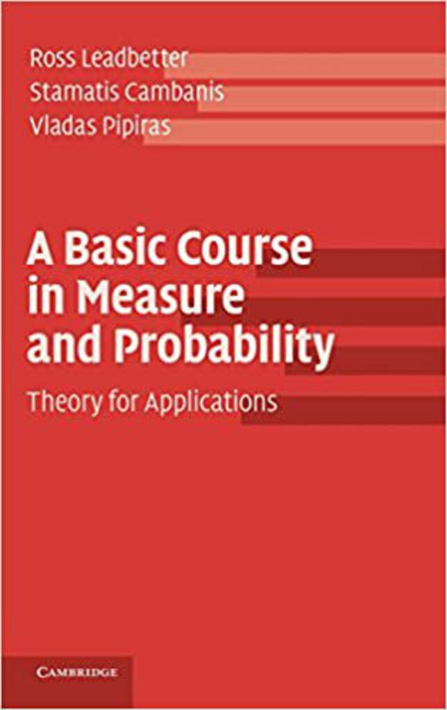 Basic Course in Measure and Probability by Ross Leadbetter 9781107020405 *A66