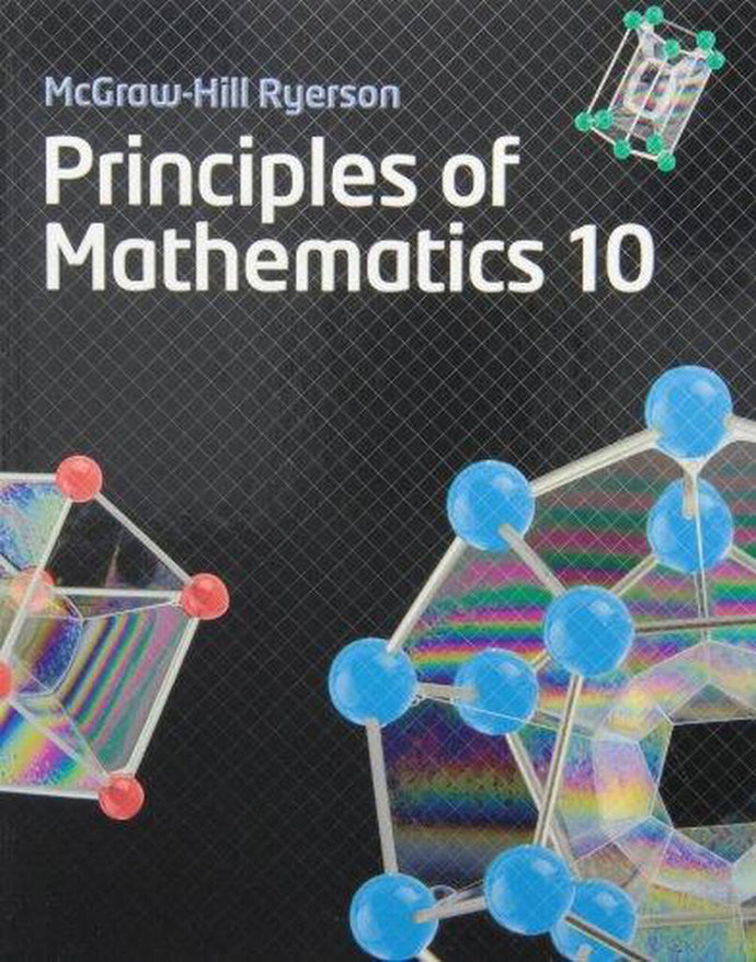 *PRE-ORDER APPROX 4-10 BUSINESS DAYS* Principles of Mathematics 10 9780070973329 *132g [ZZ]
