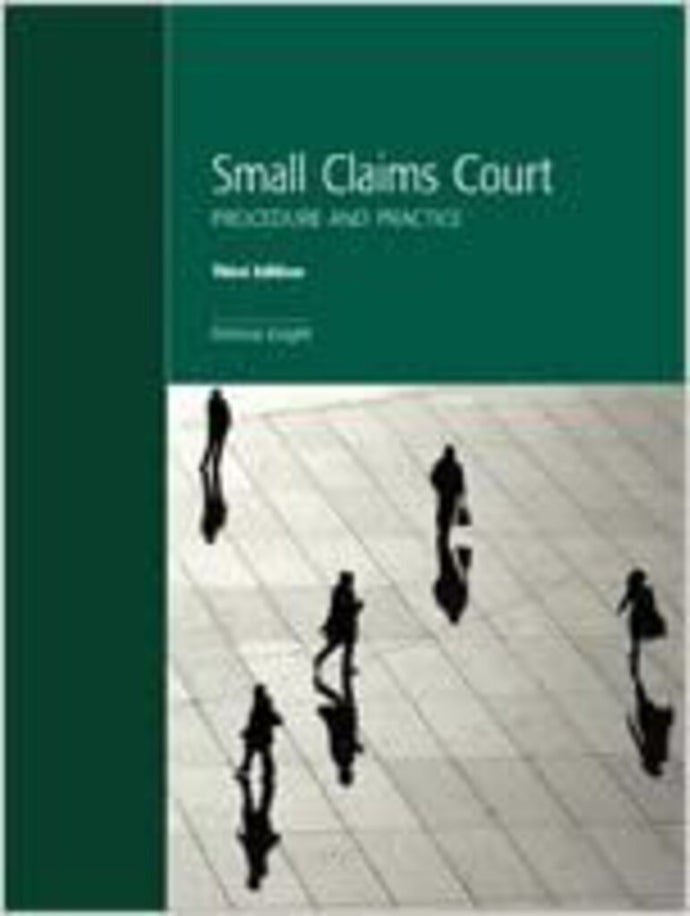 Small Claims Court 3rd Edition by S. Patricia Knight 9781552395585 (USED:water damage, writing, highlights) *AVAILABLE FOR NEXT DAY PICK UP* *Z87