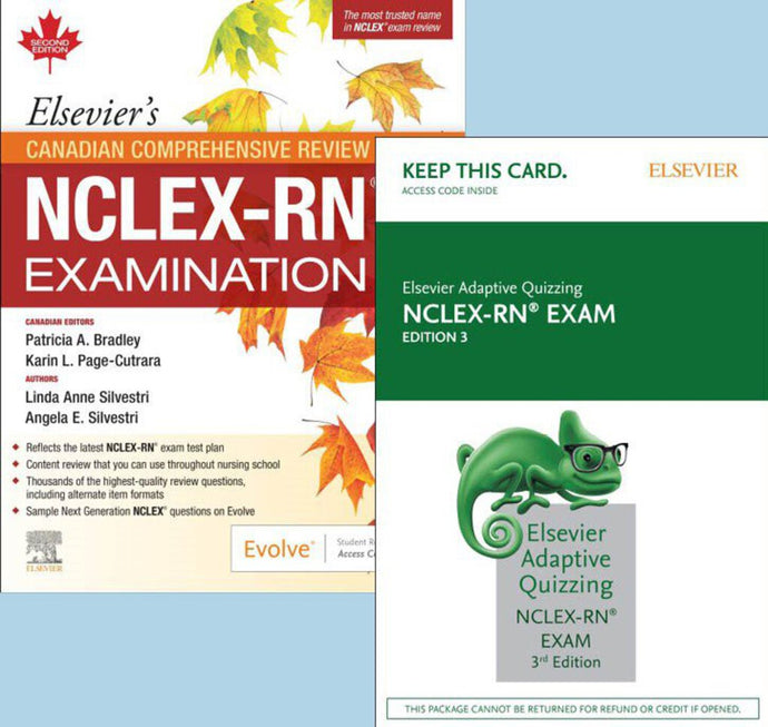 Canadian NCLEX RN Prep + Elsevier Adaptive Quizzing Package by Silvestri 9780323966351 *15d