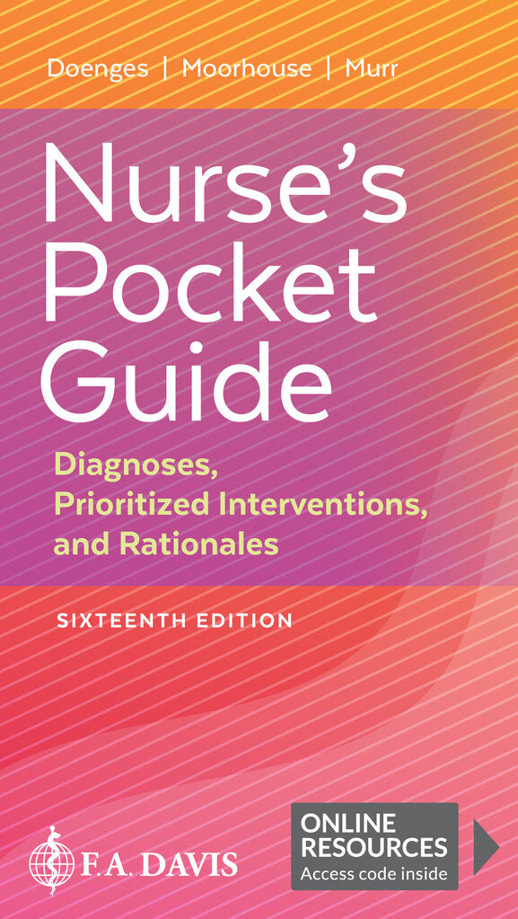 Nurse's Pocket Guide 16th edition by Marilynn E. Doenges 9781719643078 *FR2