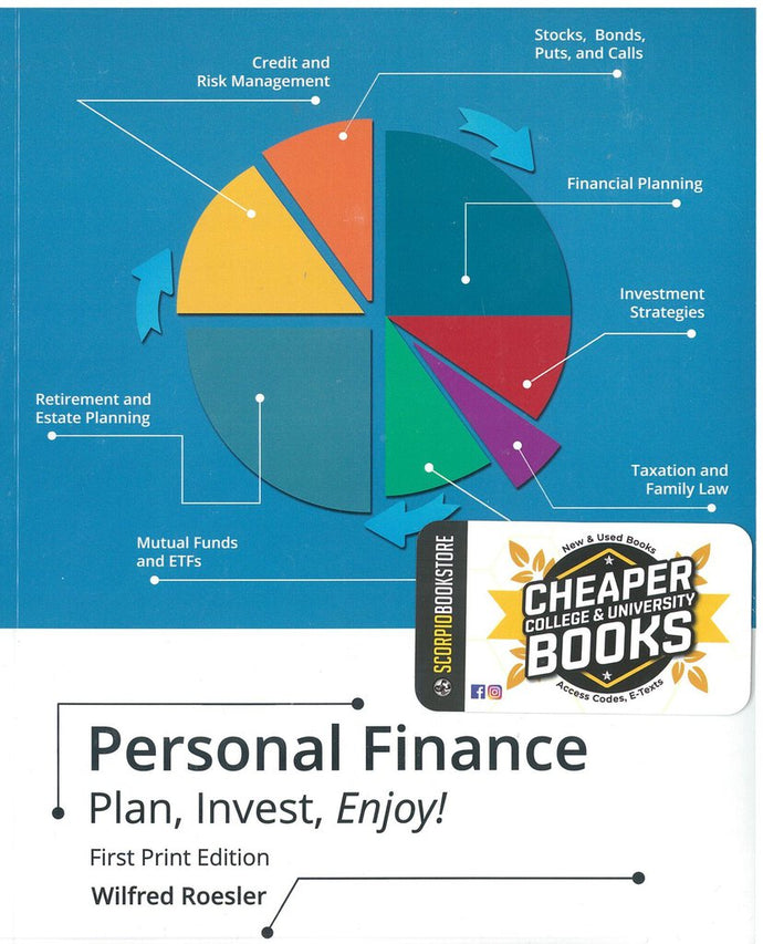 Personal Finance Plan Invest Enjoy! 1st edition by Wilfred Roesler 9781553223894 *96e