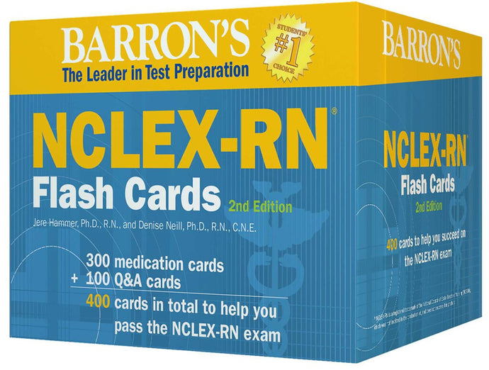 *PRE-ORDER, APPROX 2-3 BUSINESS DAYS* NCLEX-RN Flash Cards by Jere Hammer Ph.D. R.N 9781438076072