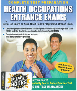 Health Occupations Entrance Exams 3rd Edition by Learning Express 9781576859223 (USED:GOOD) *69b