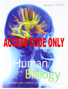 ACCESS CODE for Modified MasteringBiology with Pearson eText - Human Biology: Concepts and Current Issues 8th Edition *FR6 [ZZ]