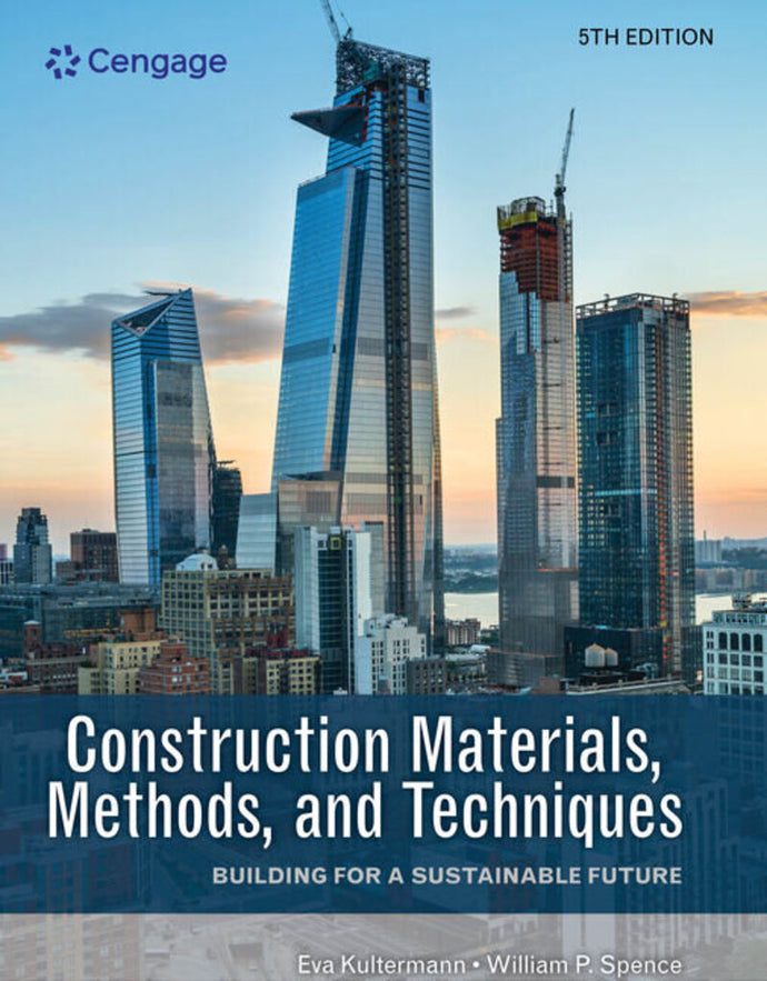 *PRE-ORDER, APPROX 1 WEEK* Construction Materials Methods and Techniques 5th edition by Eva Kultermann 9780357513835
