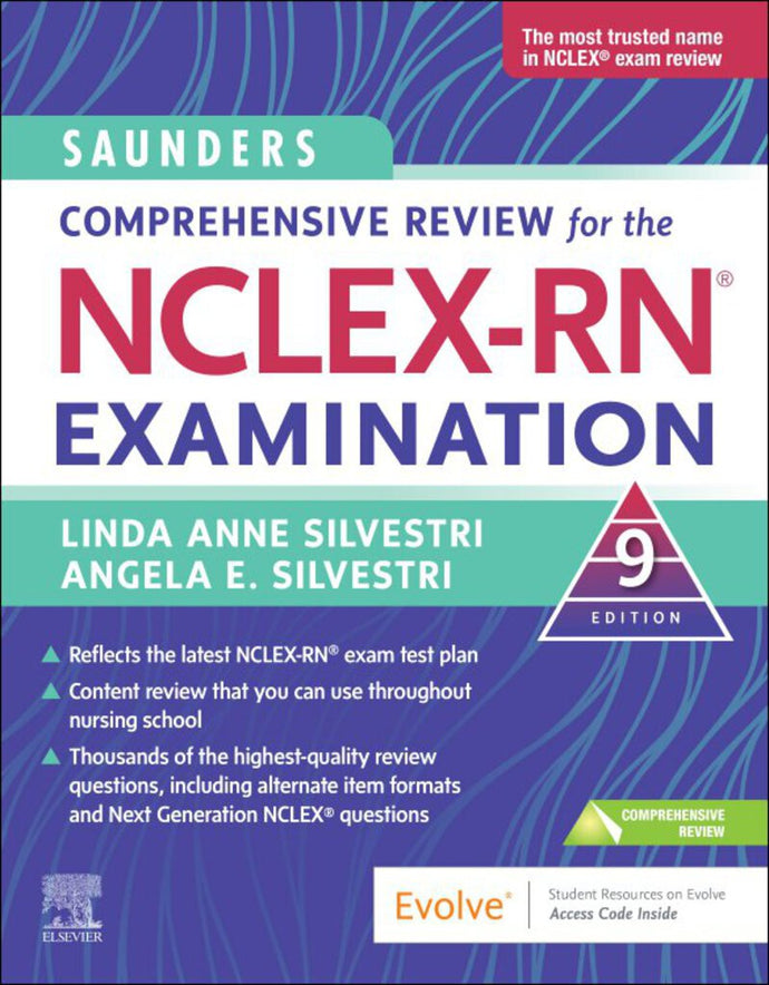 Saunders Comprehensive Review for the NCLEX-RN® Examination 9th edition by Linda Anne Silvestri 9780323795302 *60h [ZZ]