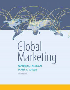 Global Marketing 9th Edition 9780134129945 by Keegan (USED:GOOD;minor highlights ) *AVAILABLE FOR NEXT DAY PICK UP* *Z227 [ZZ]