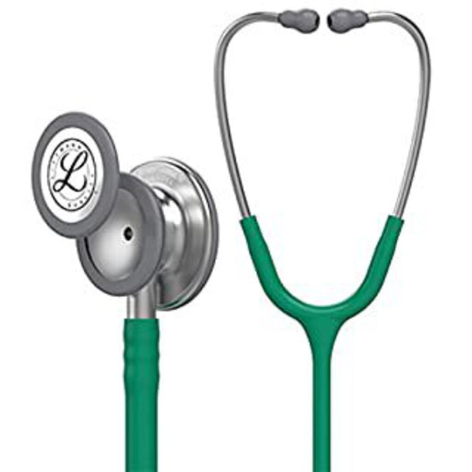 3M Littmann Classic III Stethoscope, Emerald Green, 27 inch, 5840 [Stainless-Steel-Finish Chestpiece]