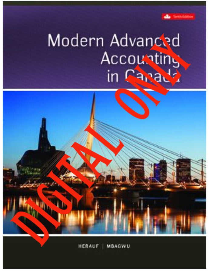 Connect Only for Modern Advanced Accounting in Canada 10th edition by Herauf 9781265161637 *63a *ADJ