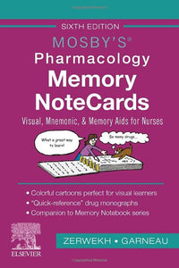 *PRE-ORDER 2-3 BUSINESS DAYS* Mosby's Pharmacology Memory NoteCards 6th Edition by JoAnn Zerwekh 9780323661911