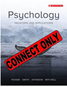 CONNECT CODE for Psychology Frontiers and Application 8th Canadian edition by Passer *FINAL SALE* *COURSE LINK FROM PROFESSOR REQUIRED* FR 1