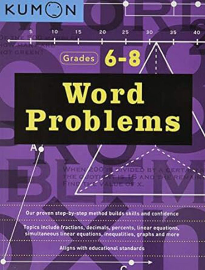 Word Problems Grade 6-8 by Kumon 9781941082720 (USED:VERYGOOD) *139f