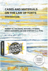 Cases and Materials on the Law of Torts 11th edition + Proview by Solomon 9780779899661 *FINAL SALE* *87h [ZZ]