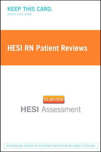 *PRE-ORDER, APPROX 7-10 BUSINESS DAYS* Hesi RN Patient Reviews User guide by Hesi 9781455741427 *FR6