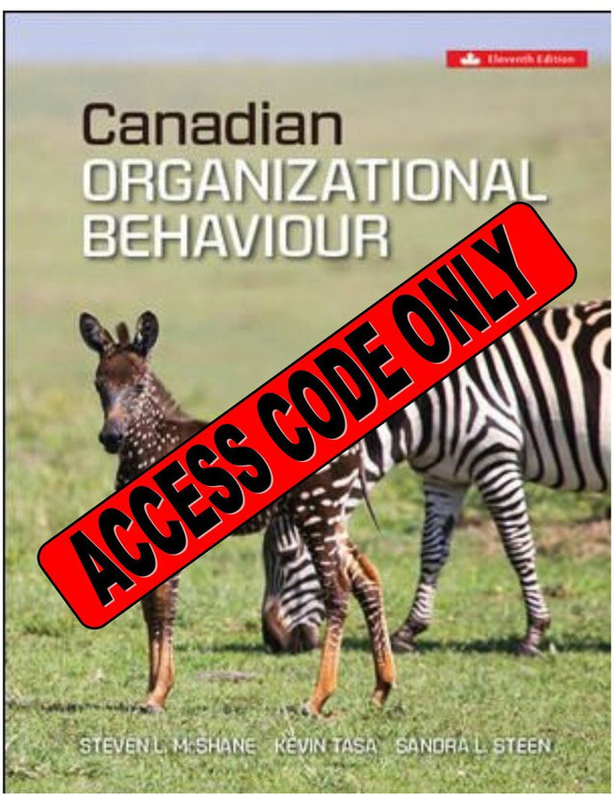 Connect Access Code only for Canadian Organizational Behaviour 11th Edition by Steven McShane *Fr3