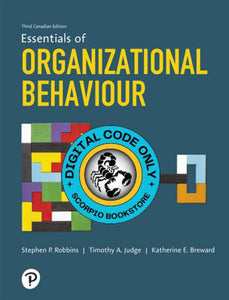 Revel for Essentials of Organizational Behaviour 3rd Canadian edition by Stephen Robbins DIGITAL ACCESS CODE 9780137317516 *FINAL SALE* *COURSE LINK FROM PROFESSOR REQUIRED*