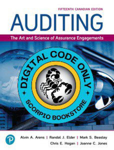 MyLab Accounting for Auditing The Art and Science of Assurance Engagements 15th Canadian edition by Arens DIGITAL ACCESS CODE 9780136691976 *FINAL SALE* *COURSE LINK FROM PROFESSOR REQUIRED*