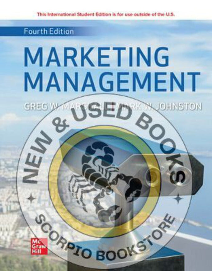 Marketing Management 4th Edition By Greg W. Marshall 9781260598230 *122e [ZZ]